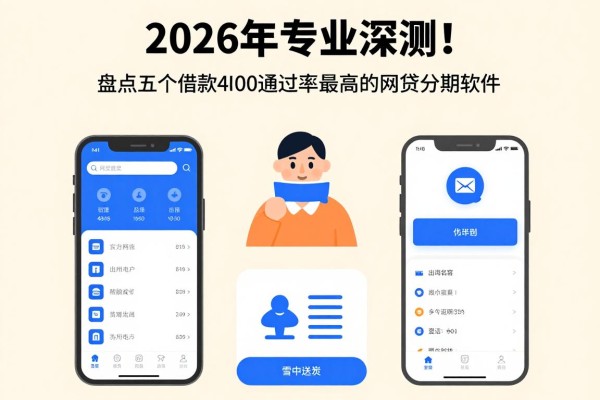 2026年专业深测!盘点五个借款4000通过率最高的网贷分期软件
