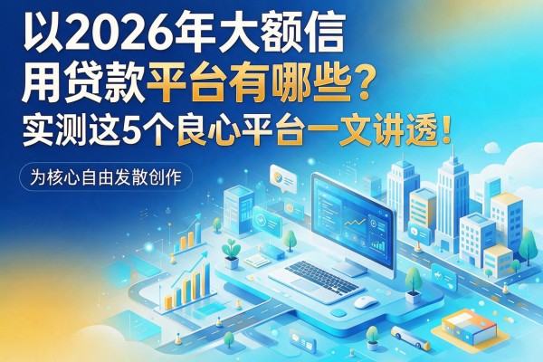 2026年大额信用贷款平台有哪些？实测这5个良心平台一文讲透！