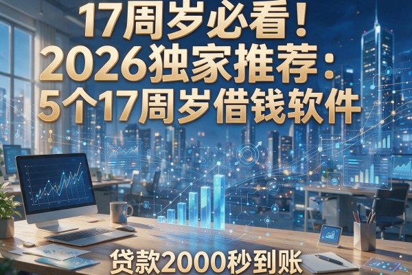 17周岁必看！2026独家推荐：5个17周岁借钱软件，贷款2000秒到账