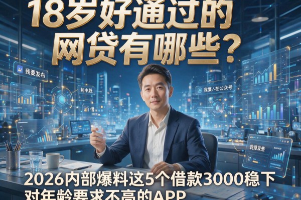 18岁好通过的网贷有哪些？2026内部爆料这5个借款3000稳下、对年龄要求不高的APP