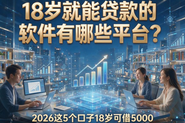 18岁就能贷款的软件有哪些平台？2026这5个口子18岁可借5000