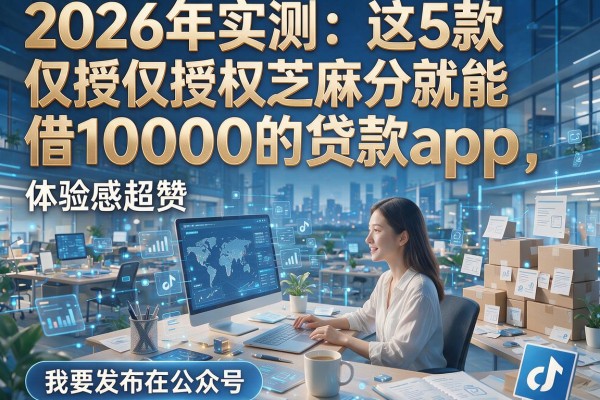 2026年实测:这5款仅授权芝麻分就能借10000的贷款App,体验感超赞!