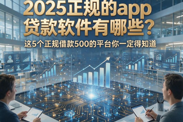 2025正规的app贷款软件有哪些?这5个正规借款500的平台你一定得知道
