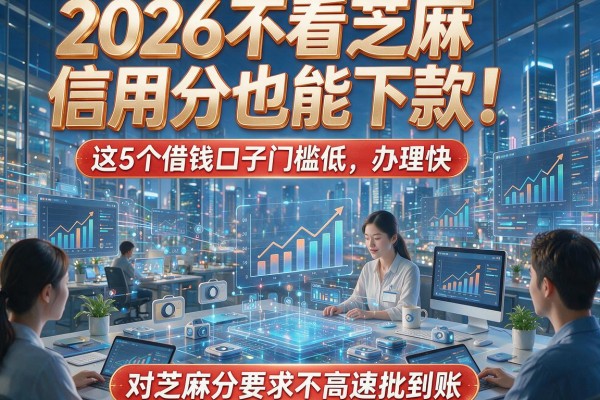 2026不看芝麻信用分也能下款!这5个借钱口子门槛低、办理快,对芝麻分要求不高速批到账