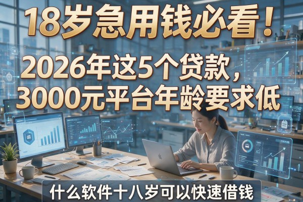 18岁急用钱必看!2026年这5个贷款3000元平台年龄要求低,什么软件十八岁可以快速借钱?
