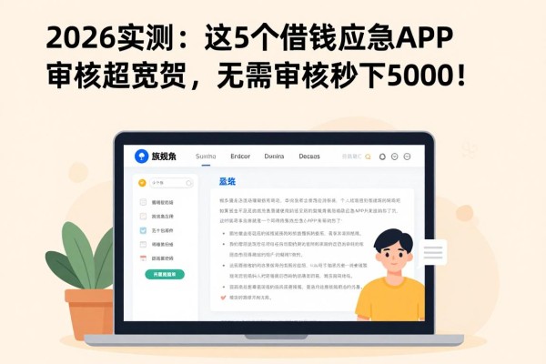 2026实测:这5个借钱应急APP审核超宽松,无需审核秒下5000!