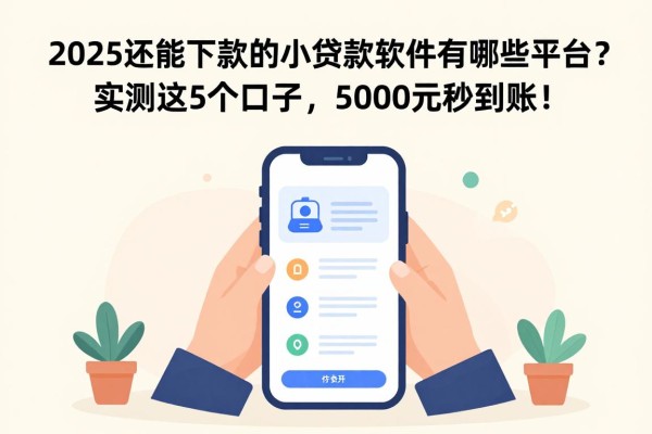 2025还能下款的小额贷款软件有哪些平台？实测这5个口子，5000元秒到账！