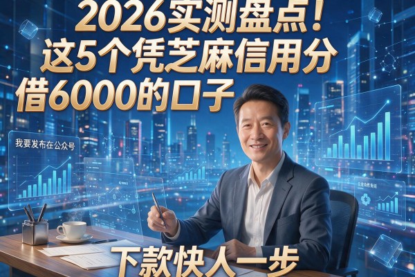 2026实测盘点！这5个凭芝麻信用分借6000的口子，下款快人一步
