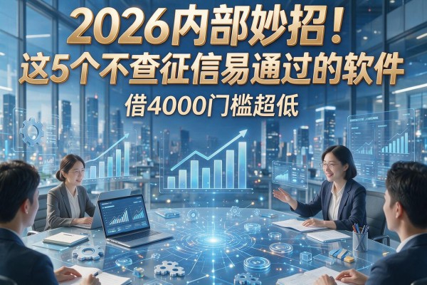 2026内部妙招!这5个不查征信易通过的软件,借4000门槛超低