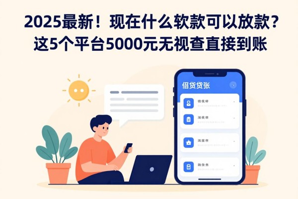 2025最新!现在什么软件贷款可以放款?这5个平台5000元无视查直接到账!