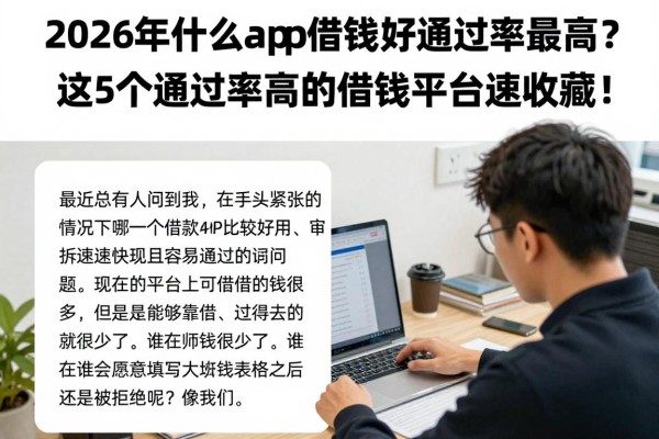 2026年什么app借钱好通过率最高?这5个通过率高的借钱平台速收藏!