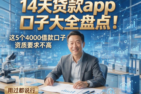 14天贷款app口子大全盘点!这5个4000借款口子资质要求不高,用过都说行