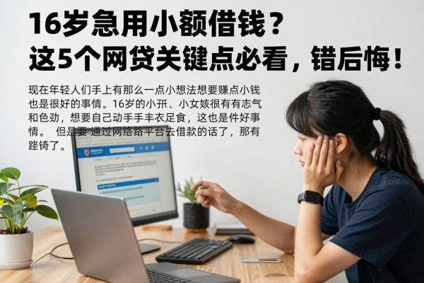 16岁急用小额借钱？这5个网贷关键点必看，错过后悔！
