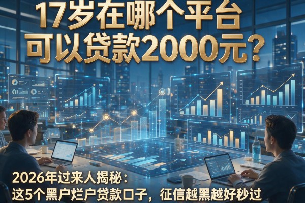 17岁在哪个平台可以贷款2000元?2026年过来人揭秘:这5个黑户烂户贷款口子,征信越黑越好秒过!