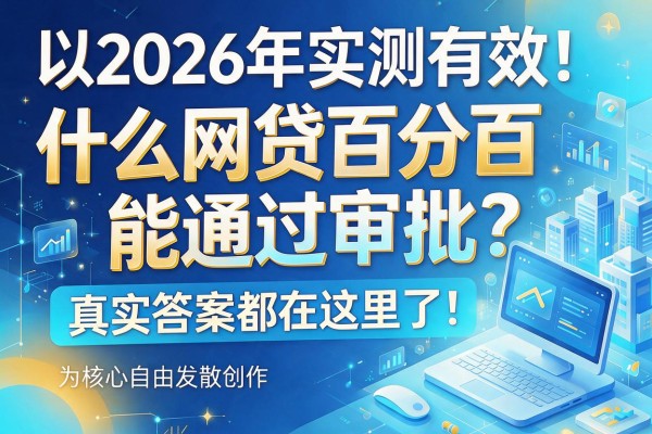 2026年实测有效！什么网贷百分百能通过审批？真实答案都在这里了！