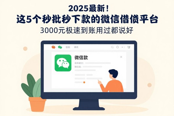 2025最新!这5个秒批秒下款的微信借钱平台,3000元极速到账用过都说好