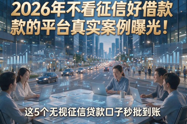 2026年不看征信好借款的平台真实案例曝光!这5个无视征信贷款口子秒批到账