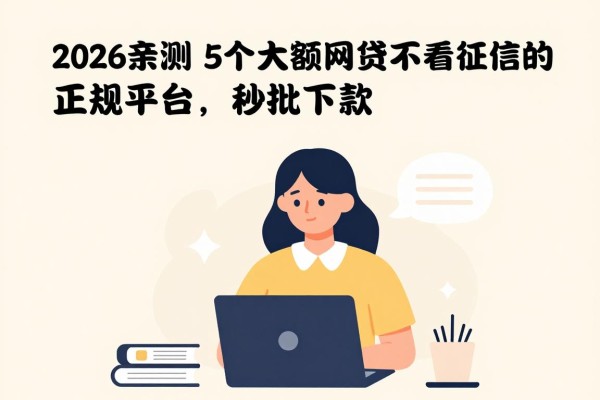 2026亲测!5个大额度网贷不看征信的正规平台,秒批下款快
