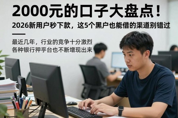 2000元的口子大盘点！2026新用户秒下款，这5个黑户也能借的渠道别错过