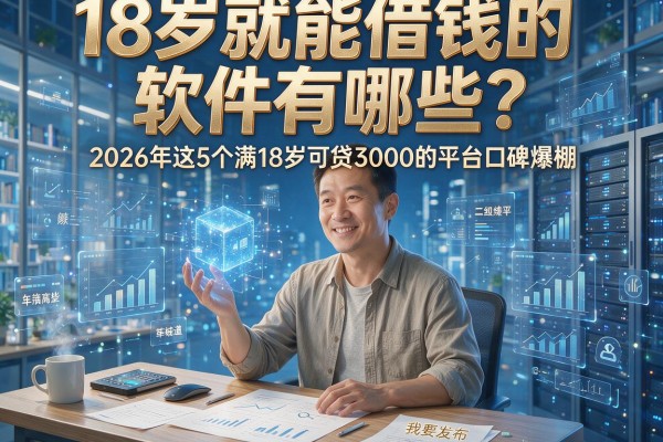 18岁就能借钱的软件有哪些？2026年这5个满18岁可贷3000的平台口碑爆棚