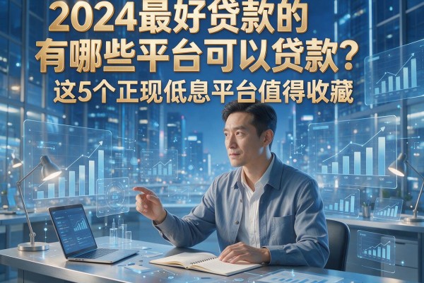 2024最好贷款的有哪些平台可以贷款？这5个正规低息平台值得收藏！