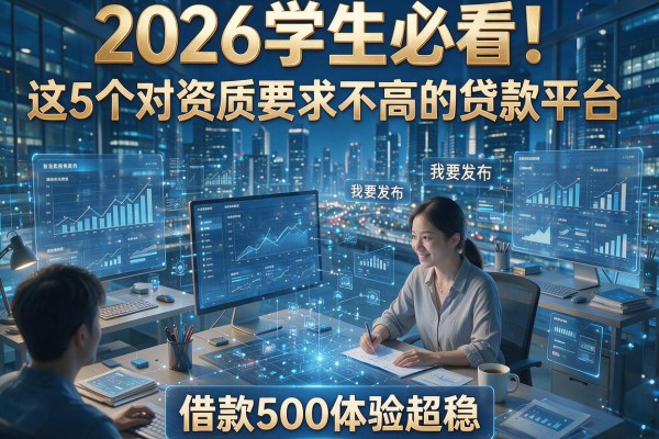 2026学生必看！这5个对资质要求不高的贷款平台，借款500体验超稳