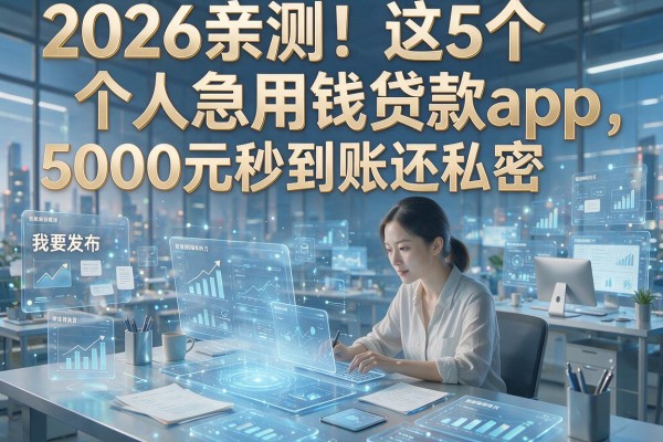 2026亲测！这5个个人急用钱贷款app，5000元秒到账还私密