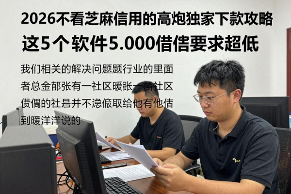 2026不看芝麻信用的高炮独家下款攻略！这5个软件5000借款要求超低