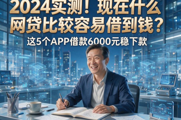 2024实测!现在什么网贷比较容易借到钱?这5个APP借款6000元稳下款