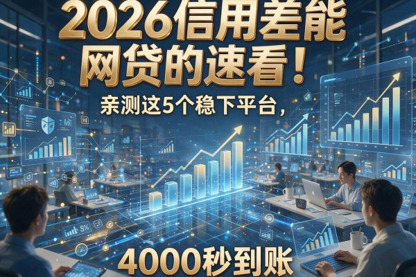 2026信用差能网贷的速看!亲测这5个稳下平台,4000秒到账