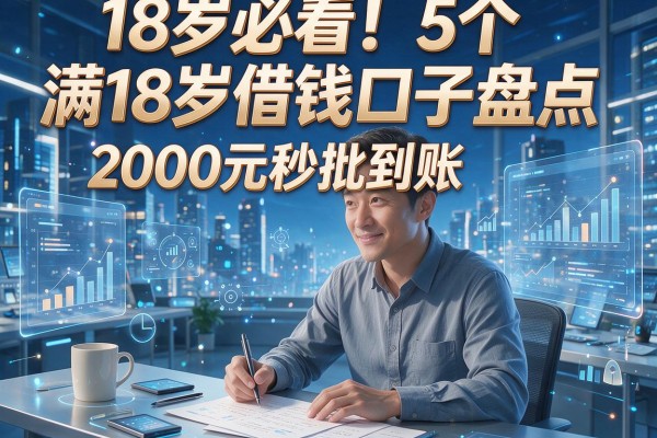 18岁必看！5个满18岁借钱口子盘点，2000元秒批到账