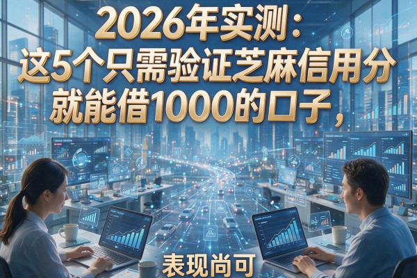 2026年实测：这5个只需验证芝麻信用分就能借1000的口子，表现尚可！