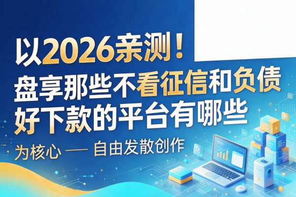 2026亲测！盘点那些不看征信和负债、好下款的平台有哪些