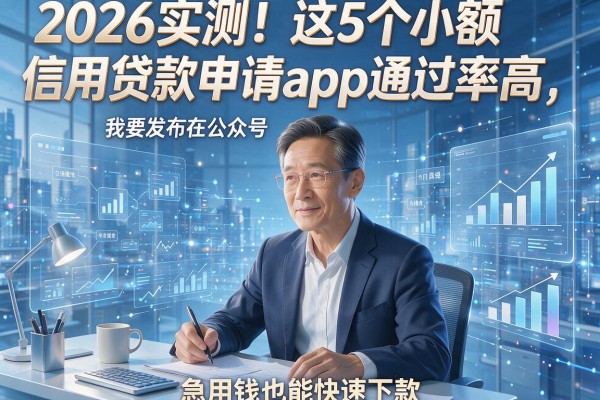 2026实测！这5个小额信用贷款申请App通过率高，急用钱也能快速下款
