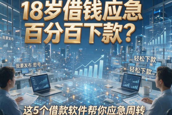 18岁借钱应急百分百下款?这5个借款软件轻松下款帮你应急周转
