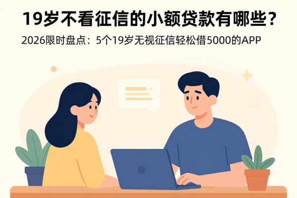 19岁不看征信的小额贷款有哪些？2026限时盘点：5个19岁无视征信轻松借5000的APP