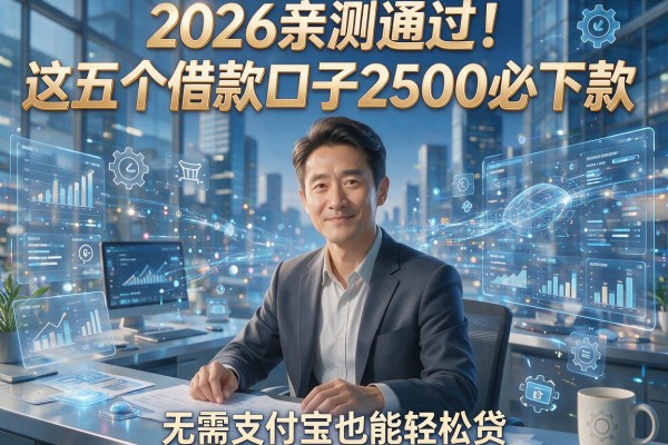 2026亲测通过！这五个借款口子2500必下款，无需支付宝也能轻松贷