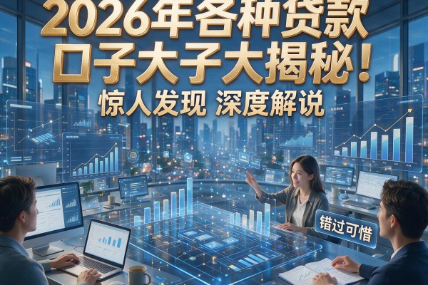 2026年各种贷款口子大揭秘！惊人发现深度解说，错过可惜！
