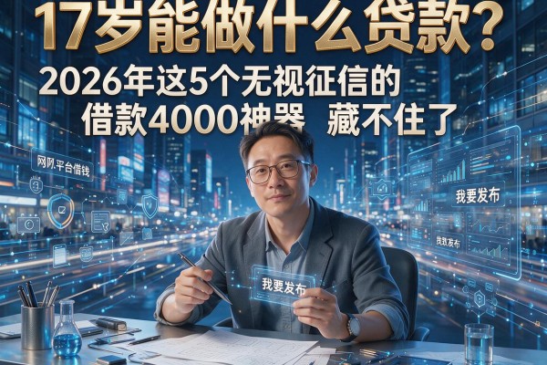 17岁能做什么贷款?2026年这5个无视征信的借款4000神器藏不住了