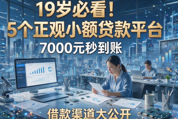 19岁必看！5个正规小额贷款平台，7000元秒到账，借款渠道大公开