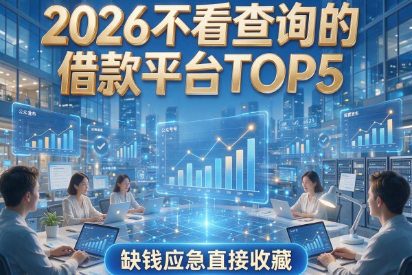2026不看查询的借款平台TOP5，缺钱应急直接收藏！