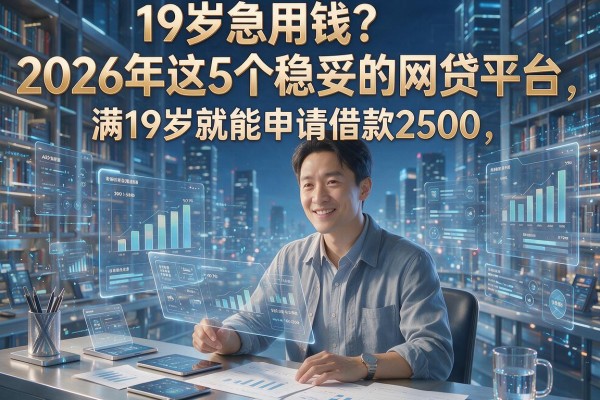 19岁急用钱？2026年这5个稳妥的网贷平台，满19岁就能申请借款2500