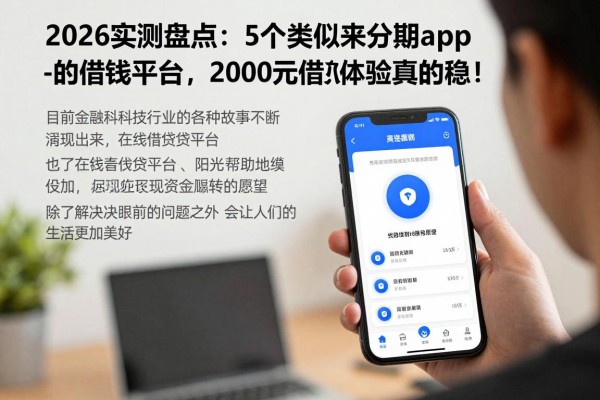 2026实测盘点:5个类似来分期app一样的借钱平台,2000元借款体验真的稳!