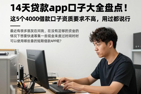 14天贷款app口子大全盘点！这5个4000借款口子资质要求不高，用过都说行
