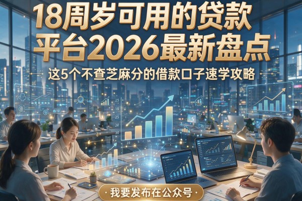 18周岁可用的贷款平台2026最新盘点,这5个不查芝麻分的借款口子速学攻略