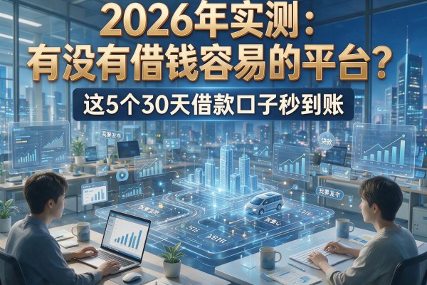 2026年实测:有没有借钱容易的平台?这5个30天借款口子秒到账!