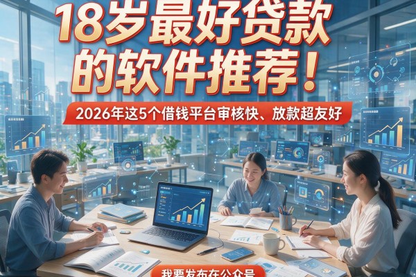 18岁最好贷款的软件推荐!2026年这5个借钱平台审核快、放款超友好