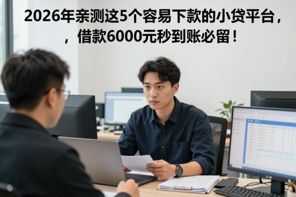 2026年亲测这5个容易下款的小贷平台，借款6000元秒到账必留！