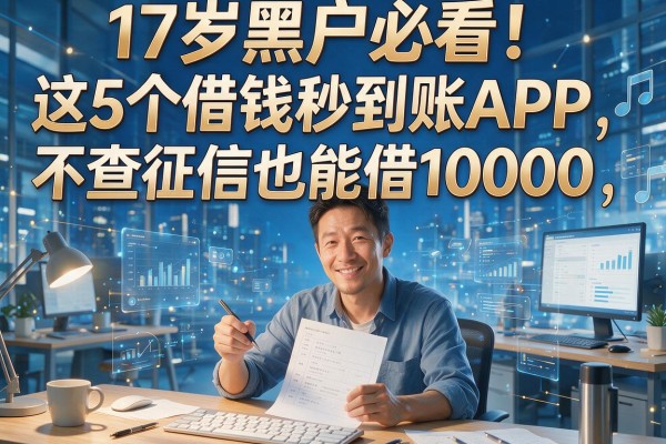 17岁黑户必看!这5个借钱秒到账APP,不查征信也能借10000