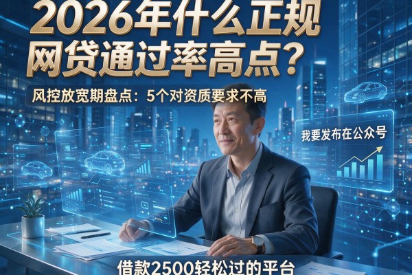 2026年什么正规网贷通过率高点？风控放宽期盘点：5个对资质要求不高、借款2500轻松过的平台